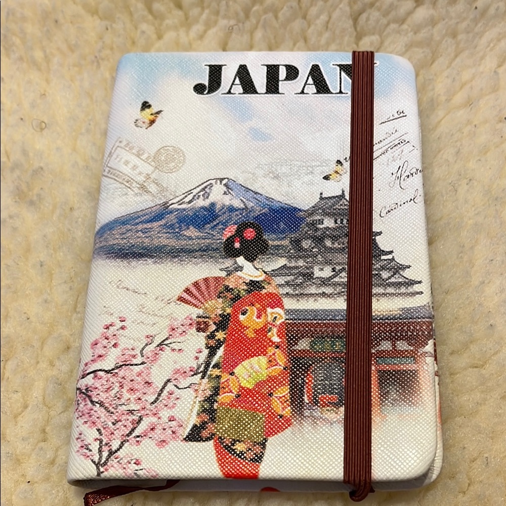 Japan Themed Notebook with Elastic Band